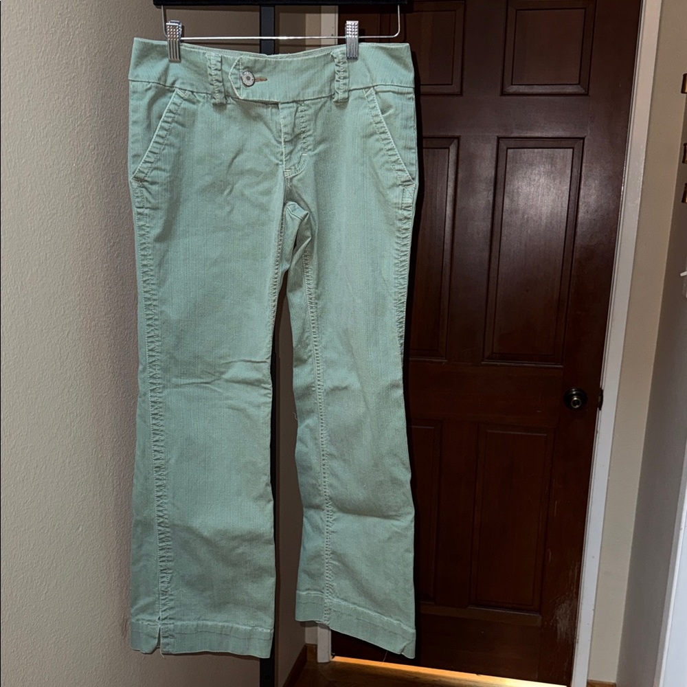 Free People Mint Green Flared Pants Women’s Size 8